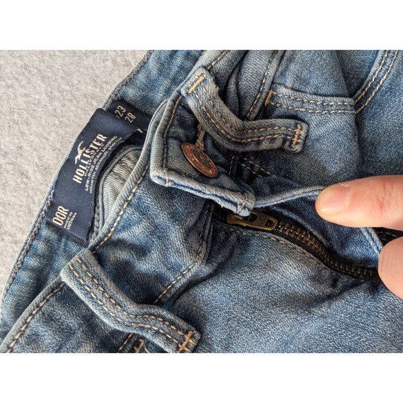 Hollister Jeans 00R Womens 23x28 Low-Rise Jean Legging Light Wash Stretch Skinny - Picture 10 of 15